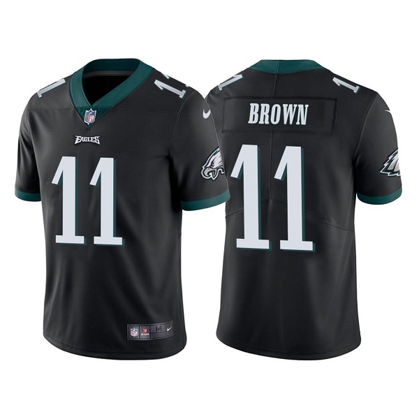 Men's Black Philadelphia Eagles #11 A. J. Brown Vapor Untouchable Limited Stitched Jersey